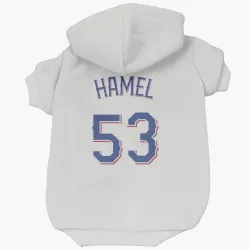 Texas Rangers Dominic Hamel White Pet Hoodie for Dog & Cat