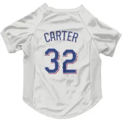 Texas Rangers Evan Carter White Pet Jersey for Dog & Cat