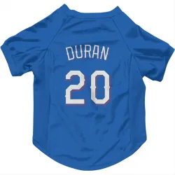 Texas Rangers Ezequiel Duran Royal Pet Jersey for Dog & Cat