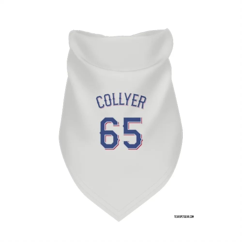 Texas Rangers Gavin Collyer White Pet Bandana for Dog & Cat
