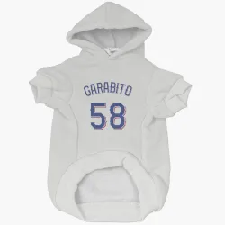 Texas Rangers Gerson Garabito White Pet Hoodie for Dog & Cat