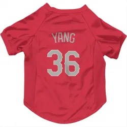 Texas Rangers Hyeon-Jong Yang Red Pet Jersey for Dog & Cat