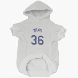 Texas Rangers Hyeon-Jong Yang White Pet Hoodie for Dog & Cat