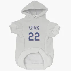 Texas Rangers Jack Leiter White Pet Hoodie for Dog & Cat