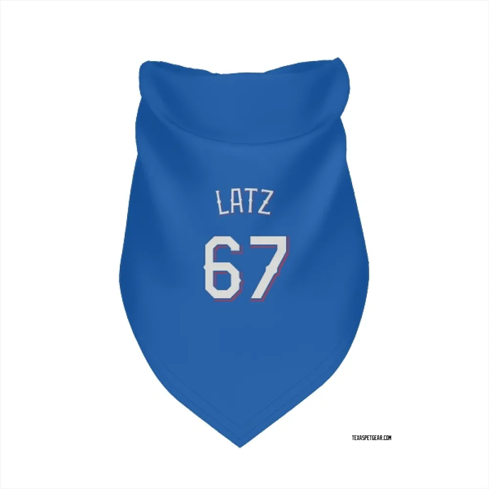 Texas Rangers Jacob Latz Royal Pet Bandana for Dog & Cat