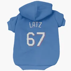 Texas Rangers Jacob Latz Royal Pet Hoodie for Dog & Cat