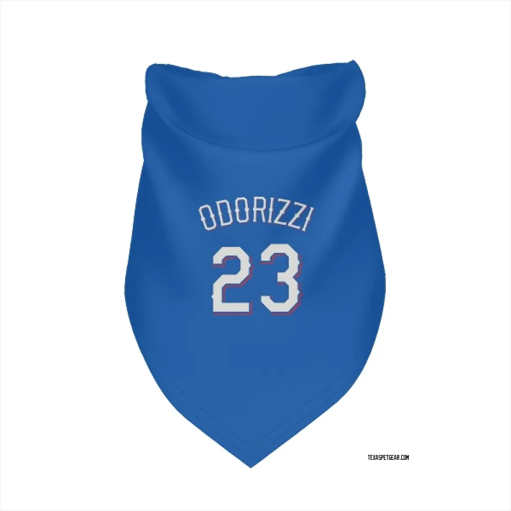 Texas Rangers Jake Odorizzi Royal Pet Bandana for Dog & Cat