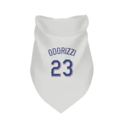 Texas Rangers Jake Odorizzi White Pet Bandana for Dog & Cat