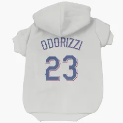 Texas Rangers Jake Odorizzi White Pet Hoodie for Dog & Cat