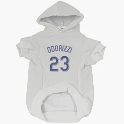 Texas Rangers Jake Odorizzi White Pet Hoodie for Dog & Cat