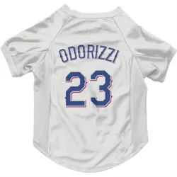Texas Rangers Jake Odorizzi White Pet Jersey for Dog & Cat