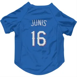 Texas Rangers Jakob Junis Royal Pet Jersey for Dog & Cat