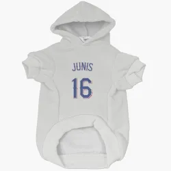 Texas Rangers Jakob Junis White Pet Hoodie for Dog & Cat