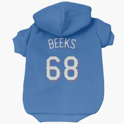 Texas Rangers Jalen Beeks Royal Pet Hoodie for Dog & Cat