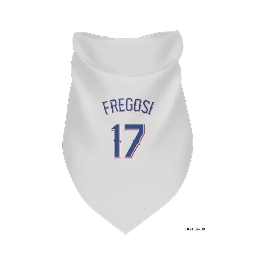 Texas Rangers Jim Fregosi White Pet Bandana for Dog & Cat