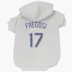 Texas Rangers Jim Fregosi White Pet Hoodie for Dog & Cat