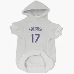 Texas Rangers Jim Fregosi White Pet Hoodie for Dog & Cat