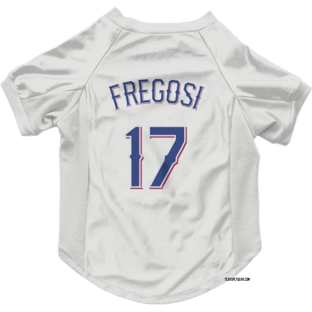 Texas Rangers Jim Fregosi White Pet Jersey for Dog & Cat