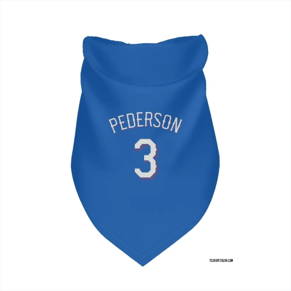 Texas Rangers Joc Pederson Royal Pet Bandana for Dog & Cat