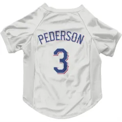 Texas Rangers Joc Pederson White Pet Jersey for Dog & Cat