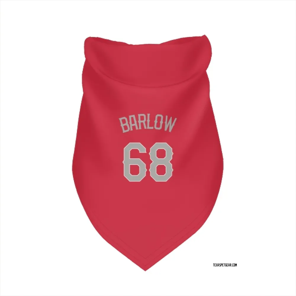 Texas Rangers Joe Barlow Red Pet Bandana for Dog & Cat