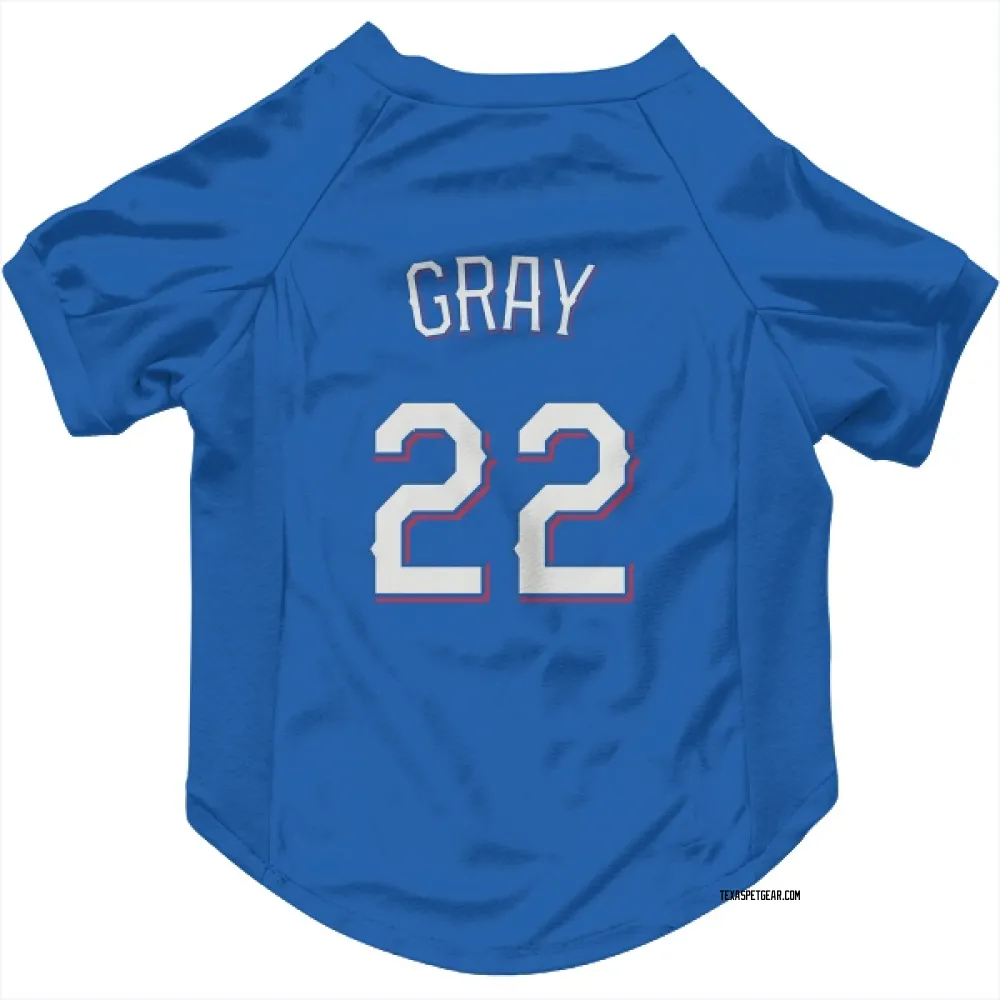 Texas Rangers Jon Gray Royal Pet Jersey for Dog & Cat