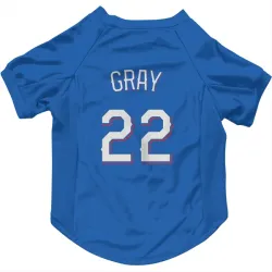 Texas Rangers Jon Gray Royal Pet Jersey for Dog & Cat