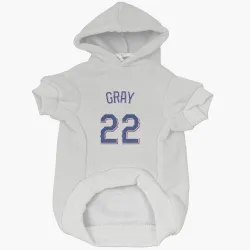 Texas Rangers Jon Gray White Pet Hoodie for Dog & Cat