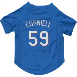 Texas Rangers Jose Corniell Royal Pet Jersey for Dog & Cat