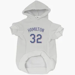 Texas Rangers Josh Hamilton White Pet Hoodie for Dog & Cat