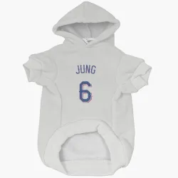 Texas Rangers Josh Jung White Pet Hoodie for Dog & Cat