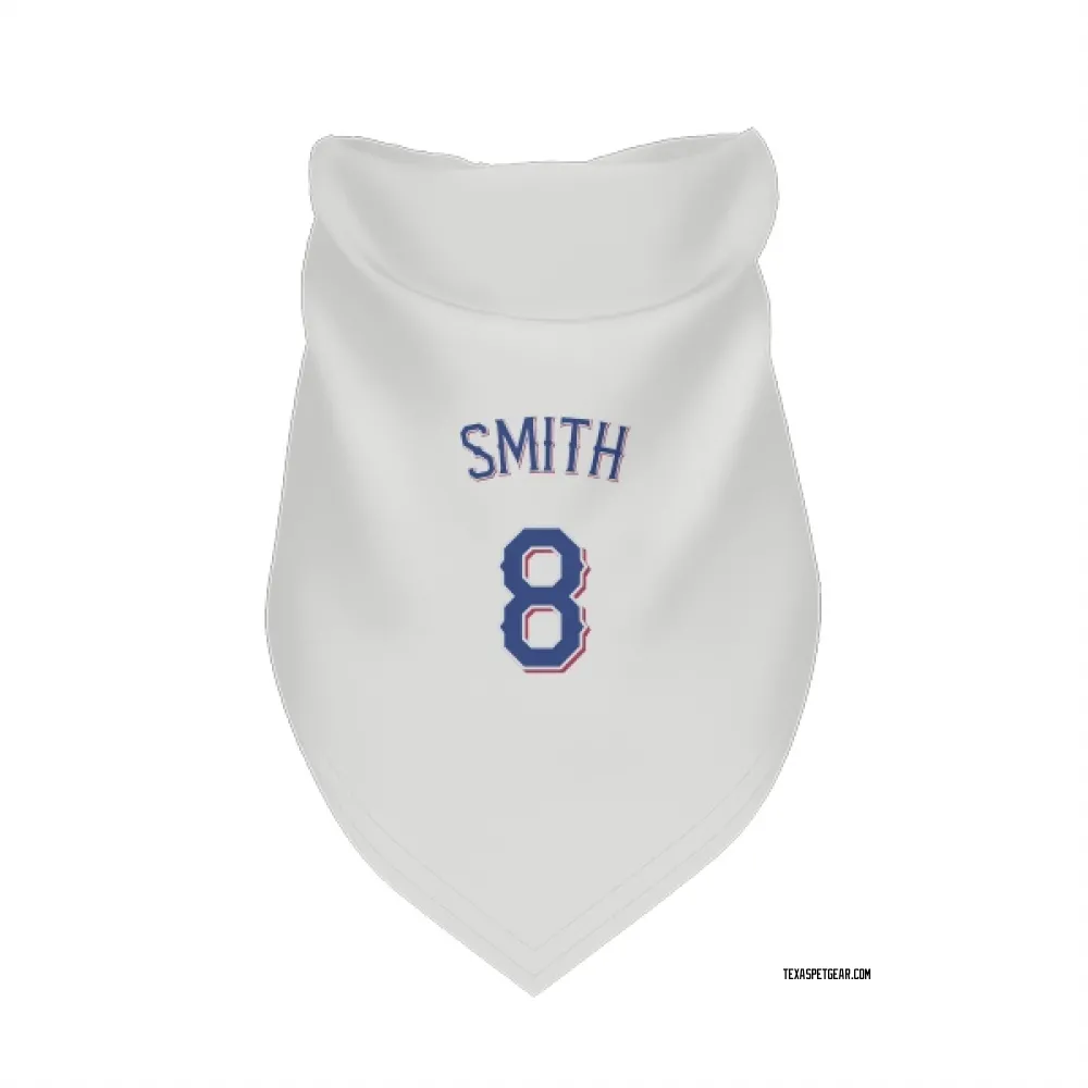 Texas Rangers Josh Smith White Pet Bandana for Dog & Cat