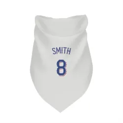 Texas Rangers Josh Smith White Pet Bandana for Dog & Cat