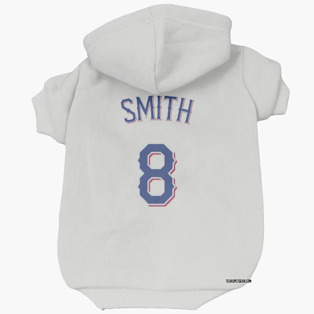 Texas Rangers Josh Smith White Pet Hoodie for Dog & Cat