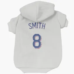 Texas Rangers Josh Smith White Pet Hoodie for Dog & Cat