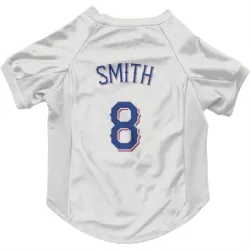 Texas Rangers Josh Smith White Pet Jersey for Dog & Cat