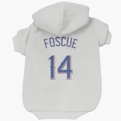 Texas Rangers Justin Foscue White Pet Hoodie for Dog & Cat