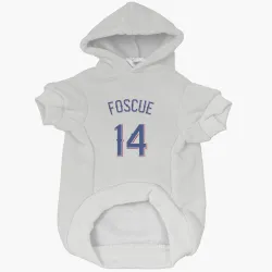 Texas Rangers Justin Foscue White Pet Hoodie for Dog & Cat