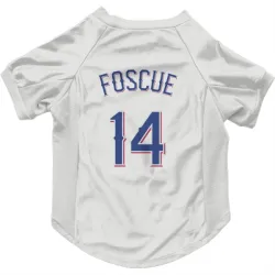 Texas Rangers Justin Foscue White Pet Jersey for Dog & Cat