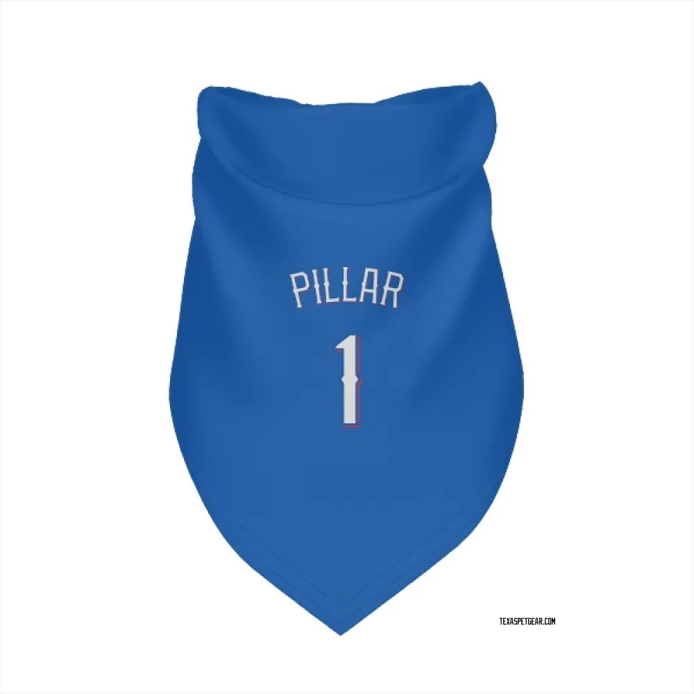 Texas Rangers Kevin Pillar Royal Pet Bandana for Dog & Cat