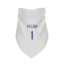 Texas Rangers Kevin Pillar White Pet Bandana for Dog & Cat