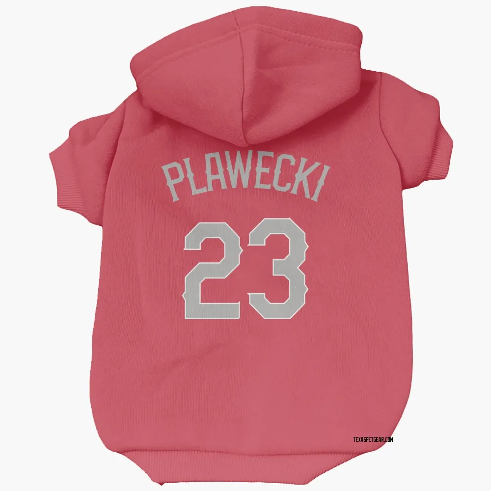 Texas Rangers Kevin Plawecki Red Pet Hoodie for Dog & Cat