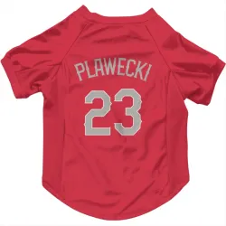 Texas Rangers Kevin Plawecki Red Pet Jersey for Dog & Cat