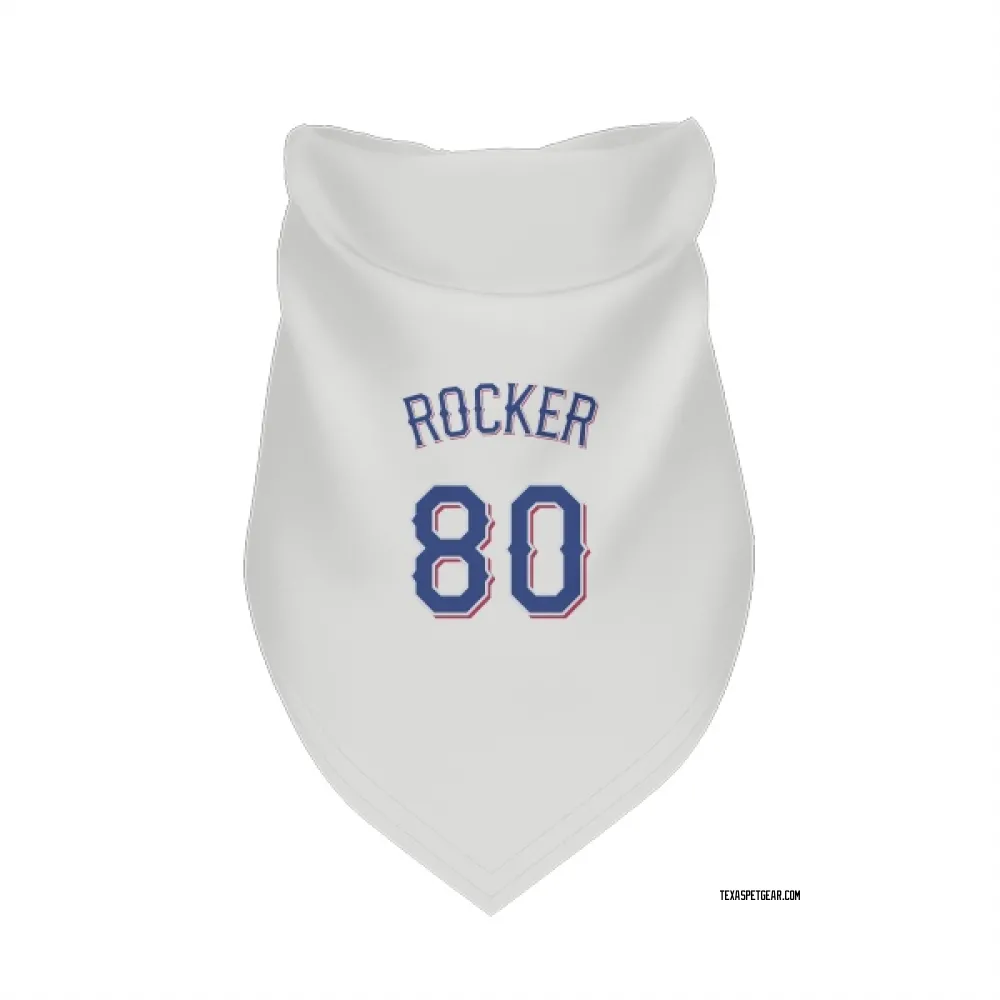 Texas Rangers Kumar Rocker White Pet Bandana for Dog & Cat