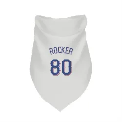 Texas Rangers Kumar Rocker White Pet Bandana for Dog & Cat