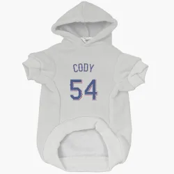 Texas Rangers Kyle Cody White Pet Hoodie for Dog & Cat