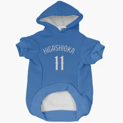 Texas Rangers Kyle Higashioka Royal Pet Hoodie for Dog & Cat
