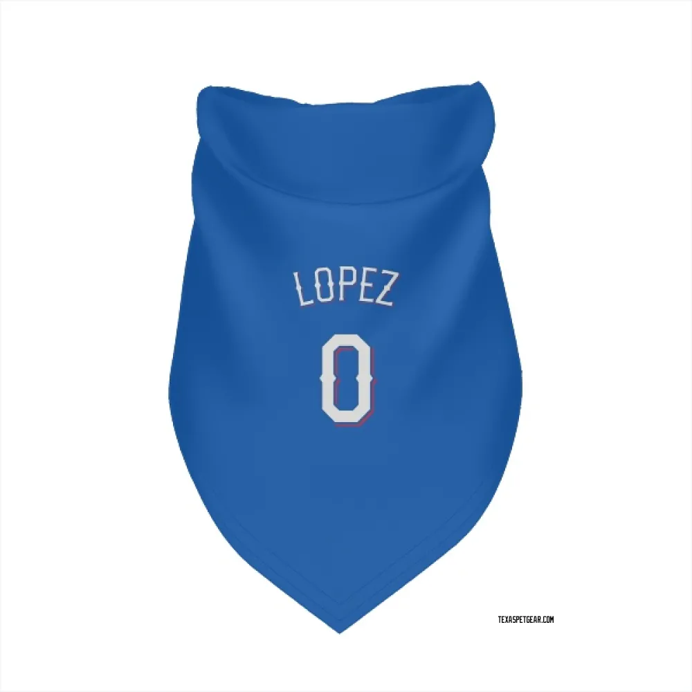 Texas Rangers Leandro Lopez Royal Pet Bandana for Dog & Cat