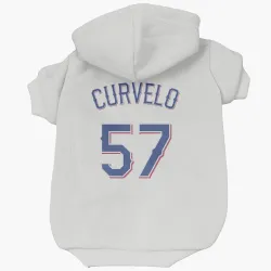 Texas Rangers Luis Curvelo White Pet Hoodie for Dog & Cat