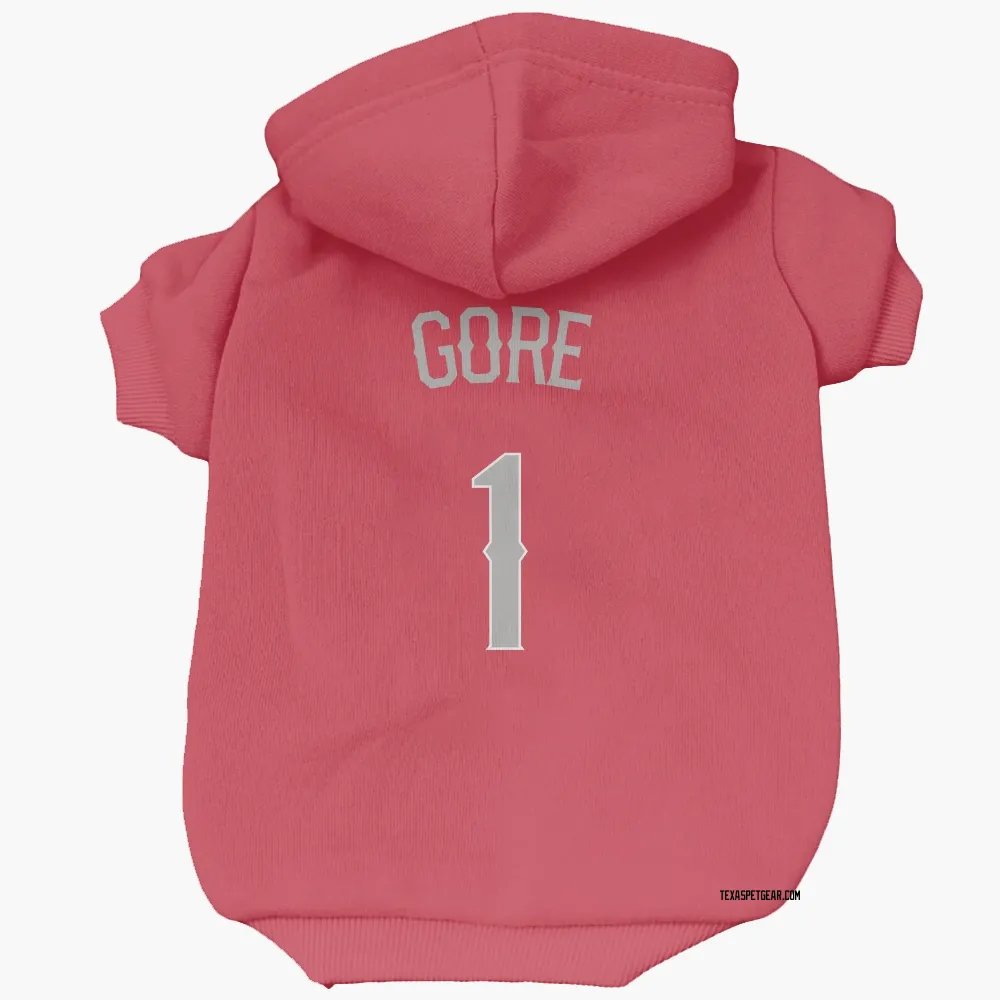 Texas Rangers MacKenzie Gore Red Pet Hoodie for Dog & Cat